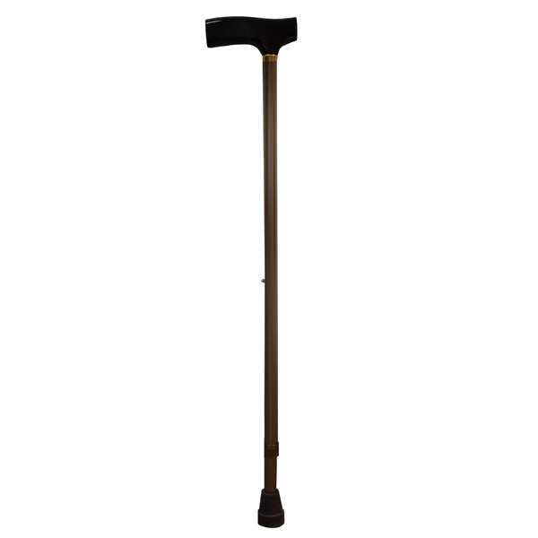 Adjustable Aluminium Walking Stick | Fumigated Wooden T-Handle